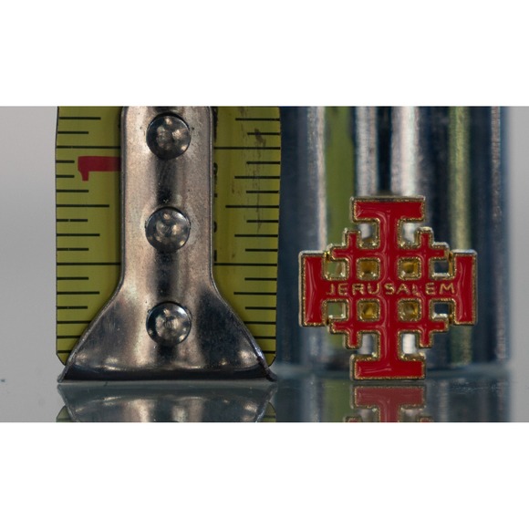 Jerusalem Cross Antique Religious Pin Travel Souvenir - Picture 2 of 3